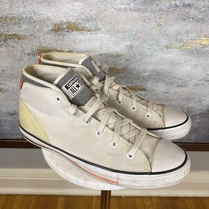 Converse Chuck Taylor All Star Shoes Mens Size 11 White Canvas Mid Sneakers